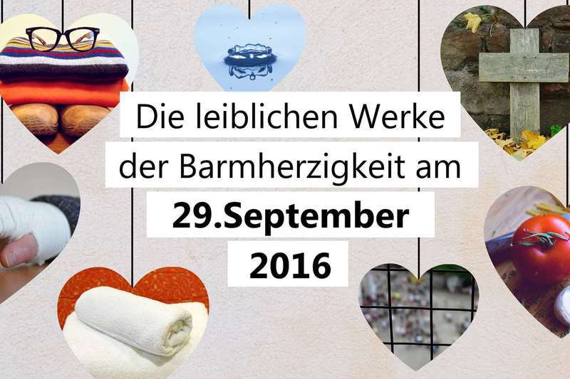 Am 29. September lädt die Junge Kirche in Wien zu einem Aktionstag zu den 7 leiblichen Werken der Barmherzigkeit ein.