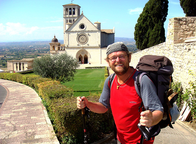 Ferdinand Kaineder hat sein Pilgerziel erreicht: Assisi.