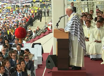 Papst Franziskus in Quito