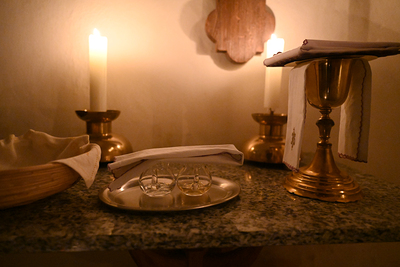 Gottesdienst bei Kerzenschein