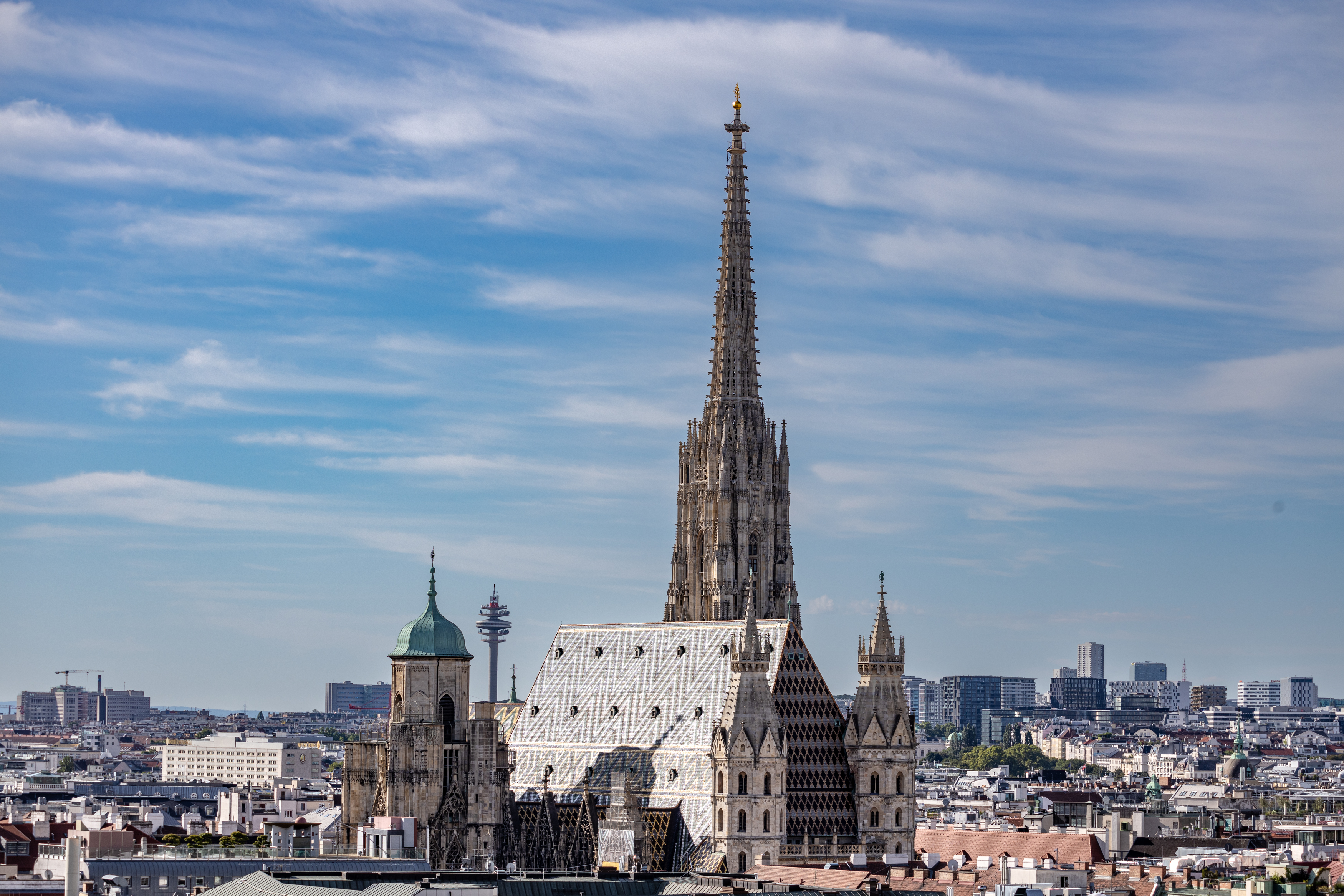 Stephansdom - aufgenommen aus Maria am Gestade