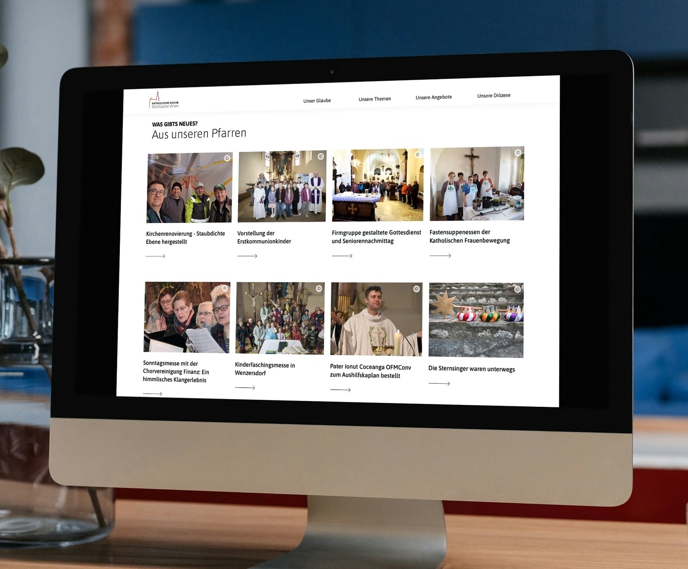 Pfarrberichte am Portal der EDW