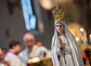 Fatima Marienstatue bei Feier