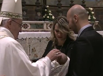 Taufen in der Sixtina