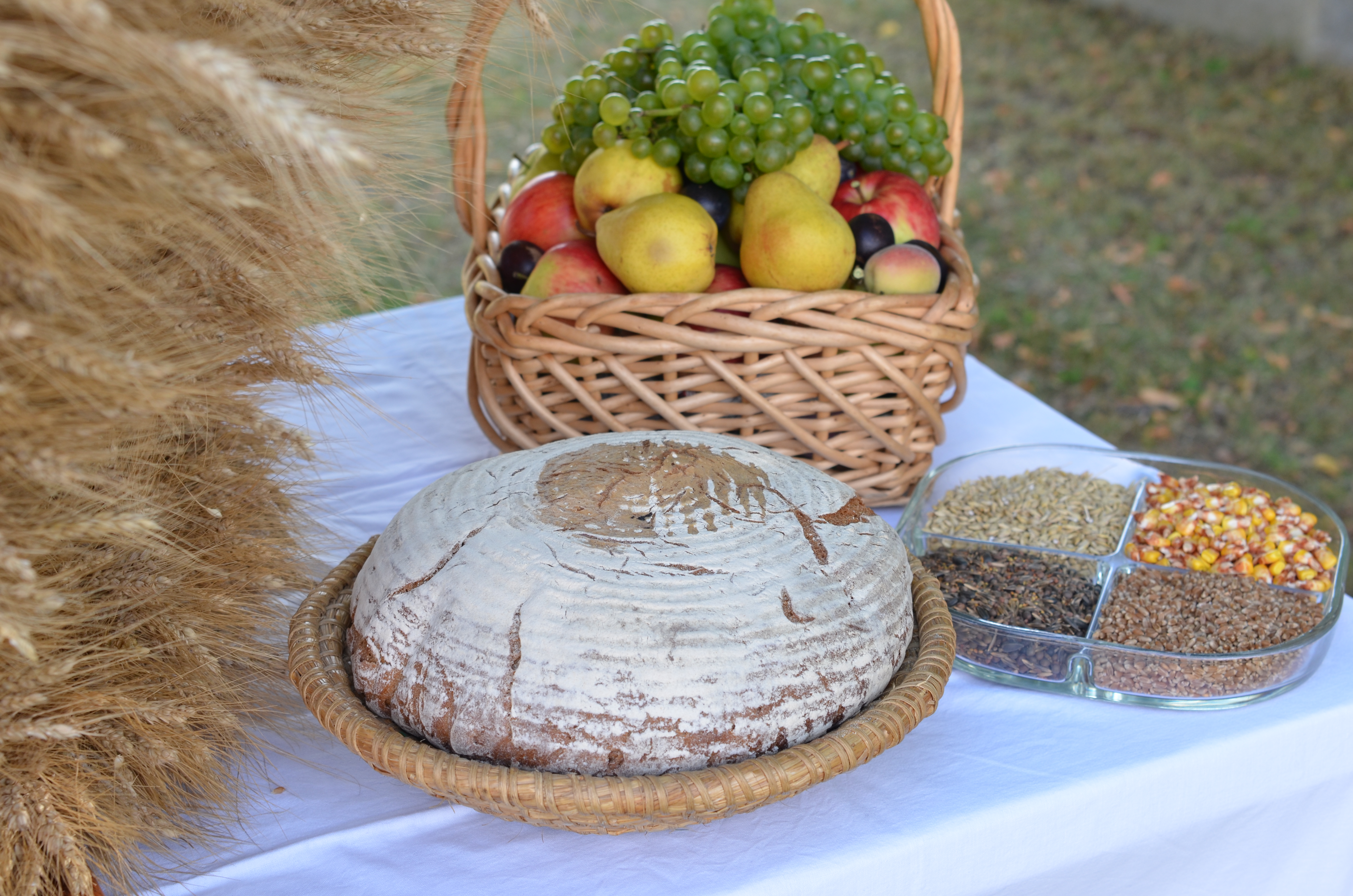 Erntedank - Dekoration in der Pfarre Gnadendorf