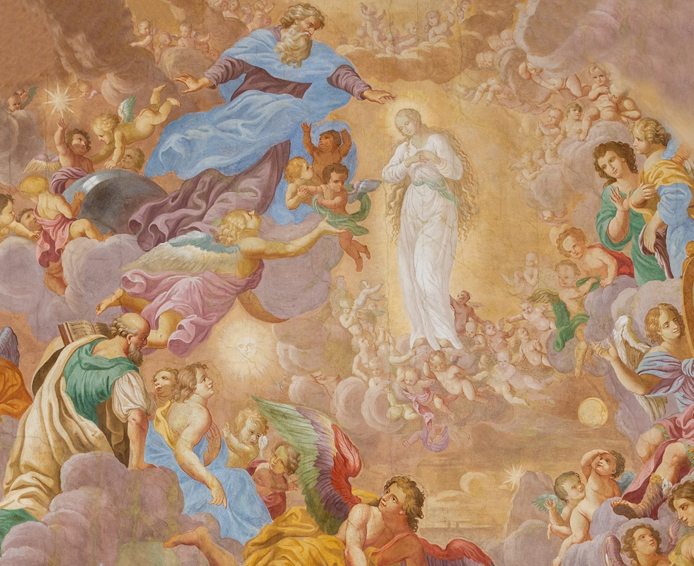 Am 15. August feiert die katholische Kirche das Hochfest Mariä Aufnahme in den Himmel. Christus steigt an Christi Himmelfahrt aus eigener Kraft zu Gott empor, Maria dagegen wird in den Himmel aufgenommen. Es ist das älteste Marienfest. An diesem Tag 