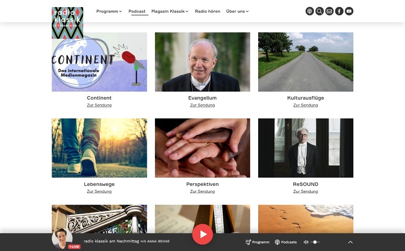 radio klassik Stephansdom startet mit runderneuertem Webauftritt