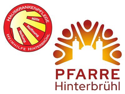 Das Logo Hinterbrühler Hauskrankenpflege und der PFarre Hinterbrühl