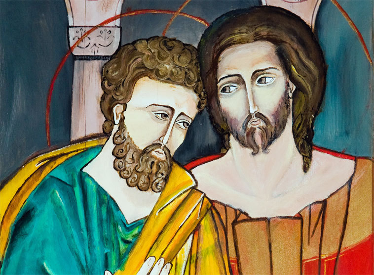 Jesus und Petrus