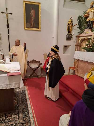 Sternsingergruppe in Föllim