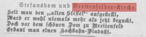 Gedicht zur Breitenfelder Kirche