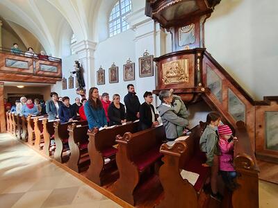 Feier der Florianimesse in der Kirche in Wenzersdorf