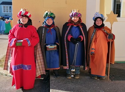 Sternsingen 2026 Gruppenbild Pfarre Harmannsdorf 