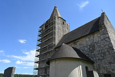 Aufbau des Baugerüstes