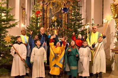 Sternsingergruppen der Pfarre Gnadendorf