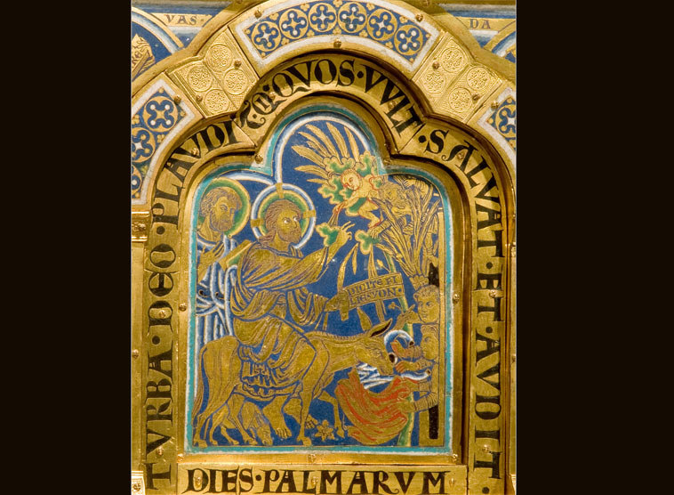 Zachäus, Detail des Verduner Altares, Klosterneuburg