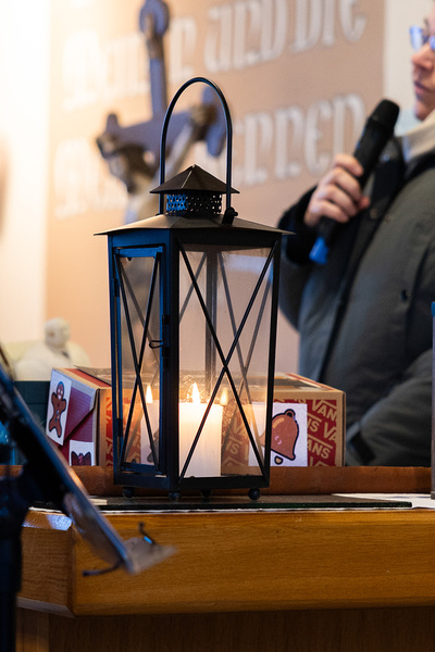 Krippenandacht in der Kapelle in Zwentendorf