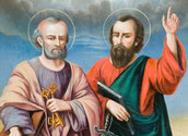 Die Apostel Petrus und Paulus (Pfarre Stixneusiedl). Foto: rupprecht/kathbild.at