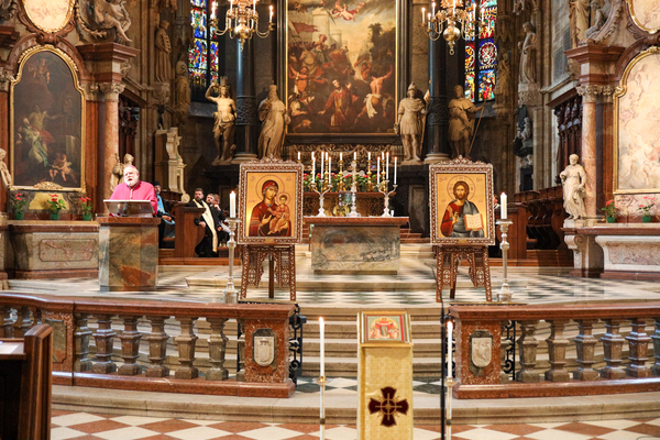 Gebet um Frieden und Zusammenhalt in der Ukraine / Erzdiözese Wien/Schönlaub Gebet um Frieden und Zusammenhalt in der Ukraine