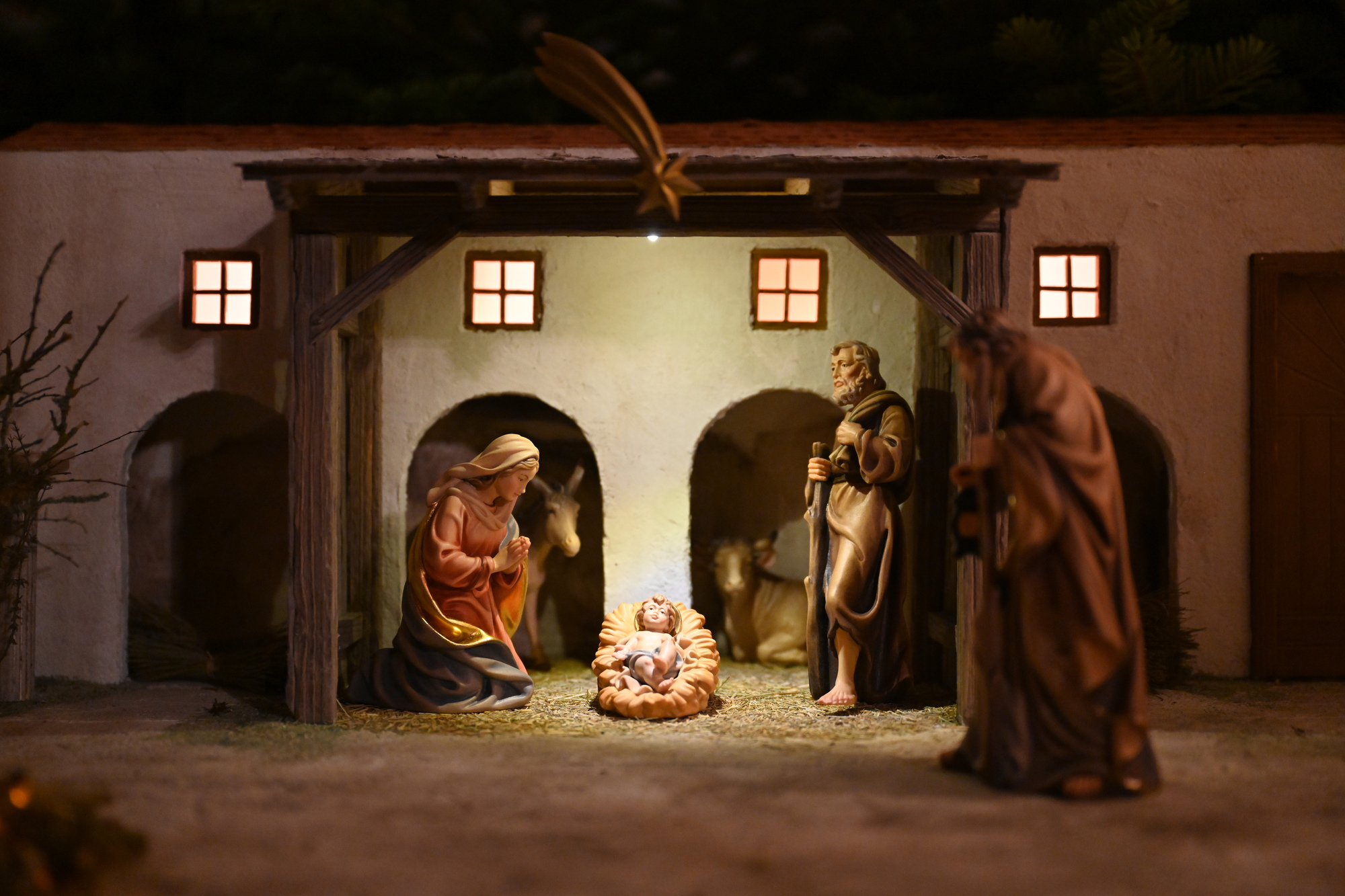 Krippe in der Kirche in Asparn/Zaya