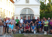 Gruppenfoto der Mariazeller Fusswallfahrer vor dem Start