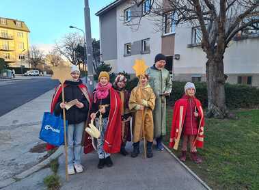 Glanzinger Sternsinger unterwegs