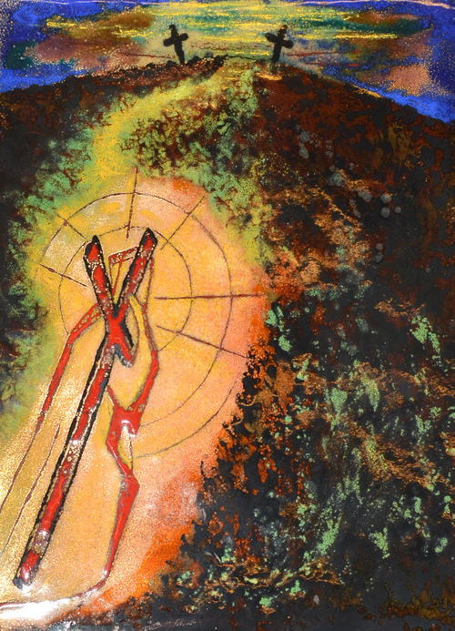 Jesus_trug_selbst_sein_Kreuz-ID32975.jpg / Jesus trägt sein Kreuz - © http://goestl.globl.net