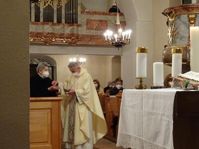 Feier der Osternacht in Ameis