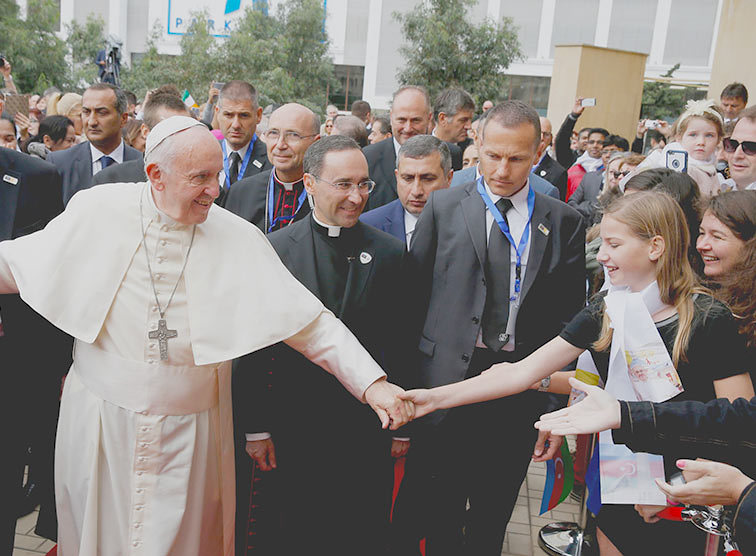 Papst Franziskus bei seiner zweiten Kaukasus-Reise