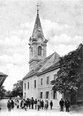 Kirche 1900hp.jpg / Pfarrarchiv Jedlesee