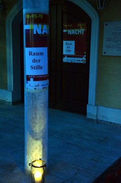 'Raum der Stille' - Programmpunkt bei der Langen Nacht der Kirchen 2015