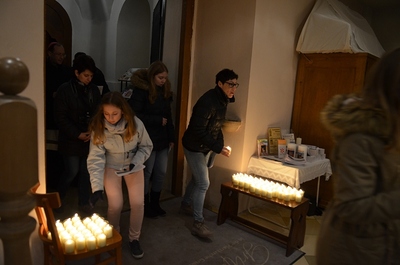 Straßenkreuzweg in Gnadendorf am 3. März 2017