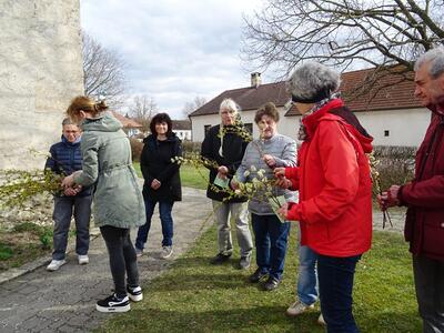 Straßenkreuzweg in der Pfarre Ameis