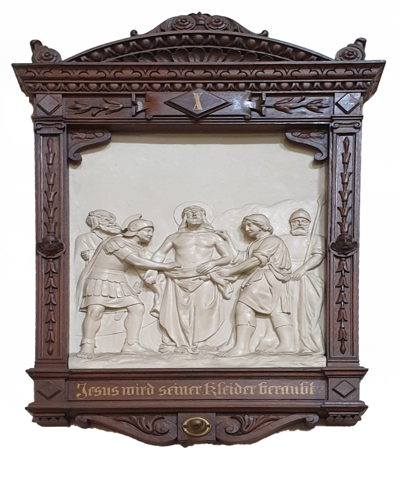 Jesus wird seiner Kleider beraubt
