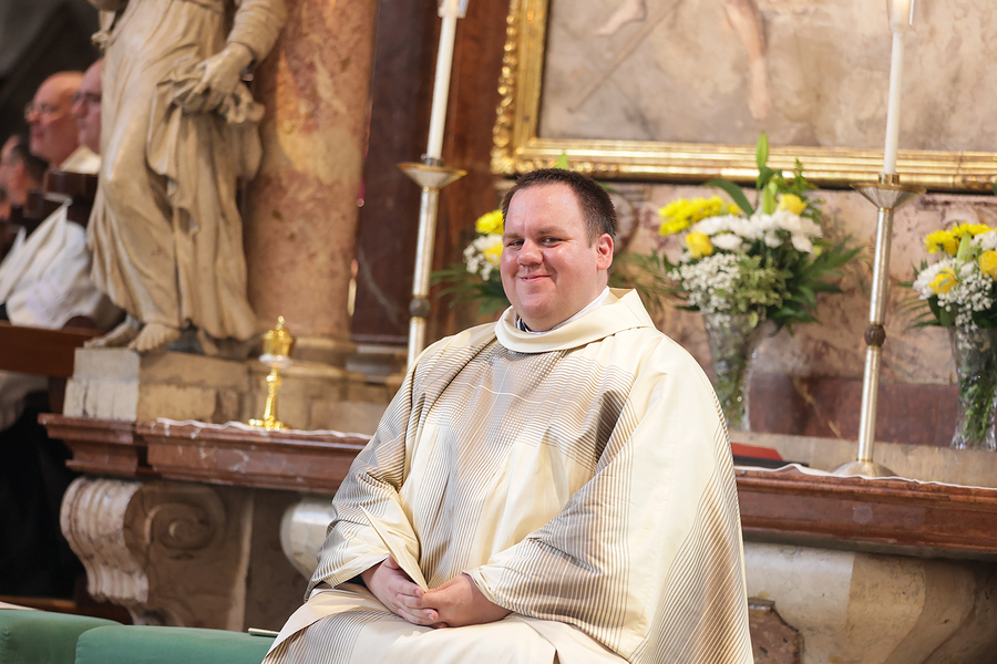 Michael Haller als neugeweihter Priester