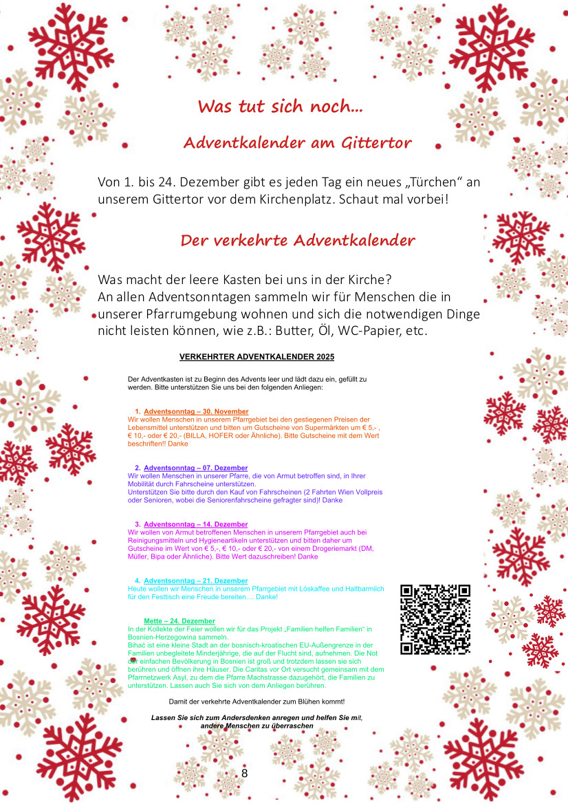 Kinderbrief Seite 8 / Pfarre Machstraße