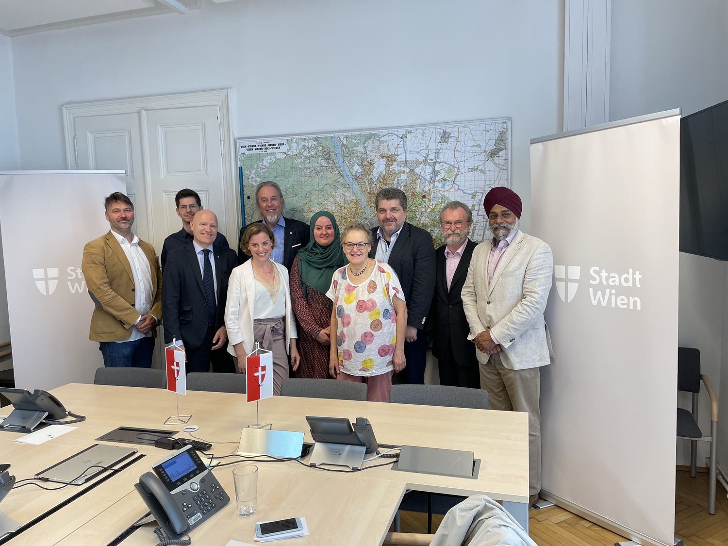 Besprechung der Religionsgemeinschaften und der Stadt Wien zu den Lichtinseln