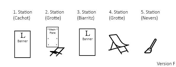 Aufstellmöglichkeit für die Ausstellung im Innen- und Außenbereichfür die Ausstellung nur im Innenbereich