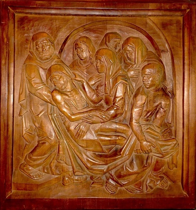 14. Station: Jesus wird ins Grab gelegt.