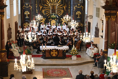 Gottesdienst mit Chor und Orchester im Rahmen der Sommernachtsklänge 2025.