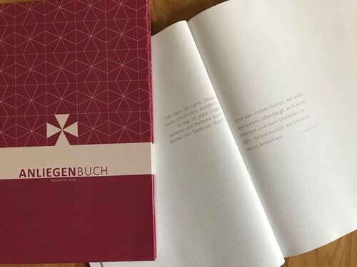 AnliegenBuch zum Auflegen