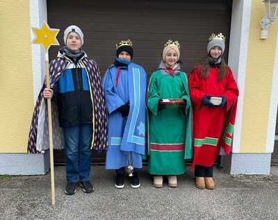 Sternsingen 2026 Gruppenbild Pfarre Harmannsdorf 