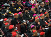 Synodenväter bei der Bischöfssynode/ Mazur/catholicnews.org.uk