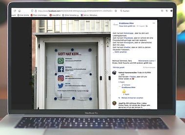 Jede Menge Likes für unser Plakat