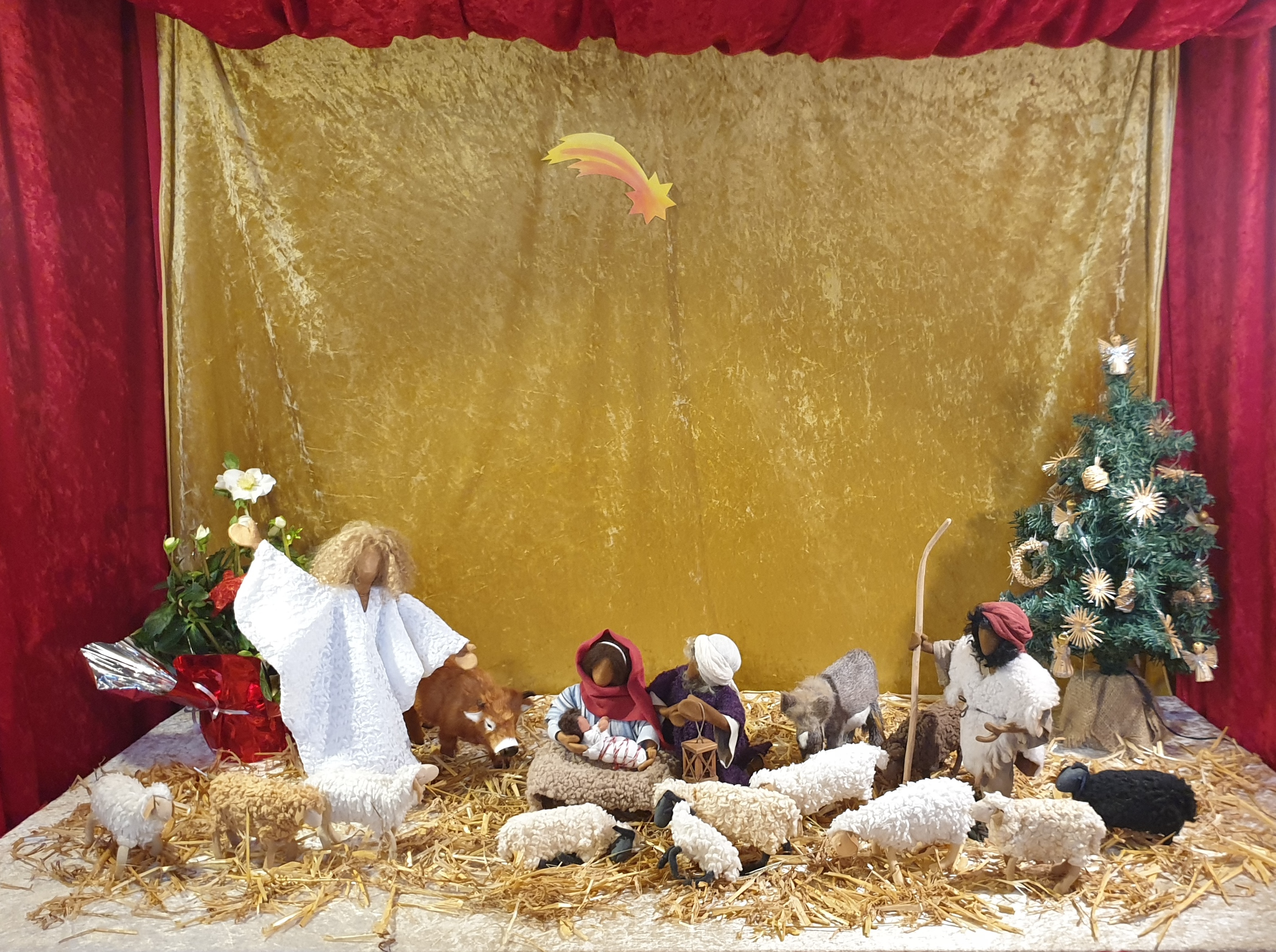 Weihnachtskrippe mit den Schäfern