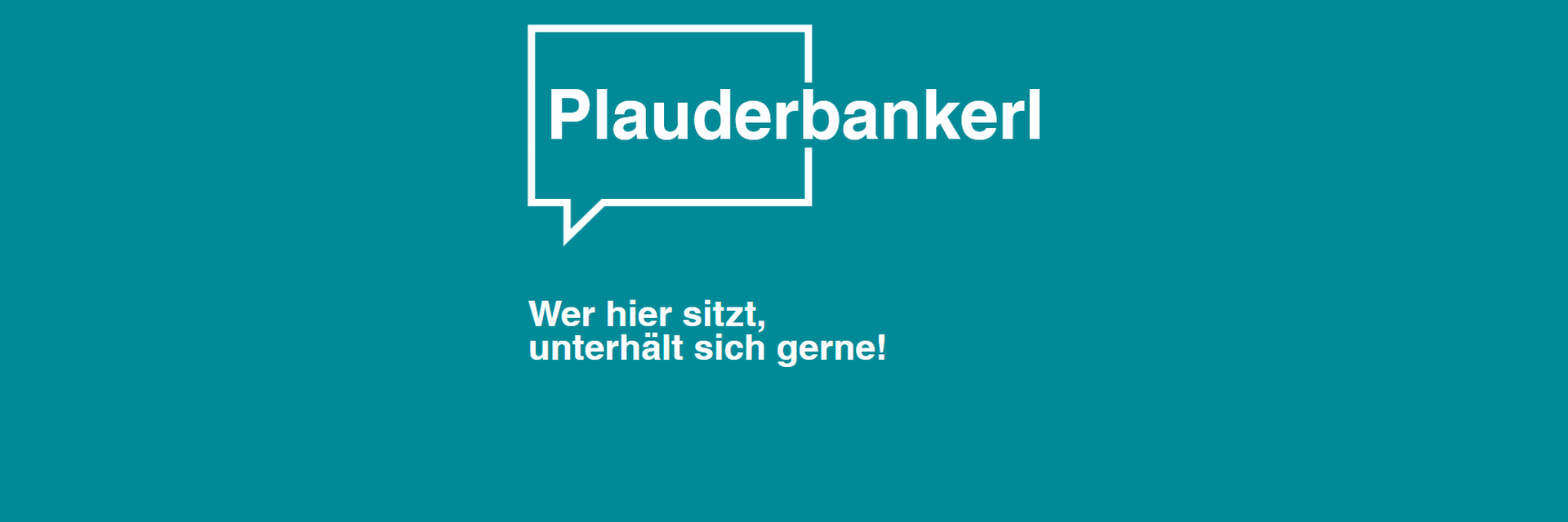 Einladung Plauderbankerl