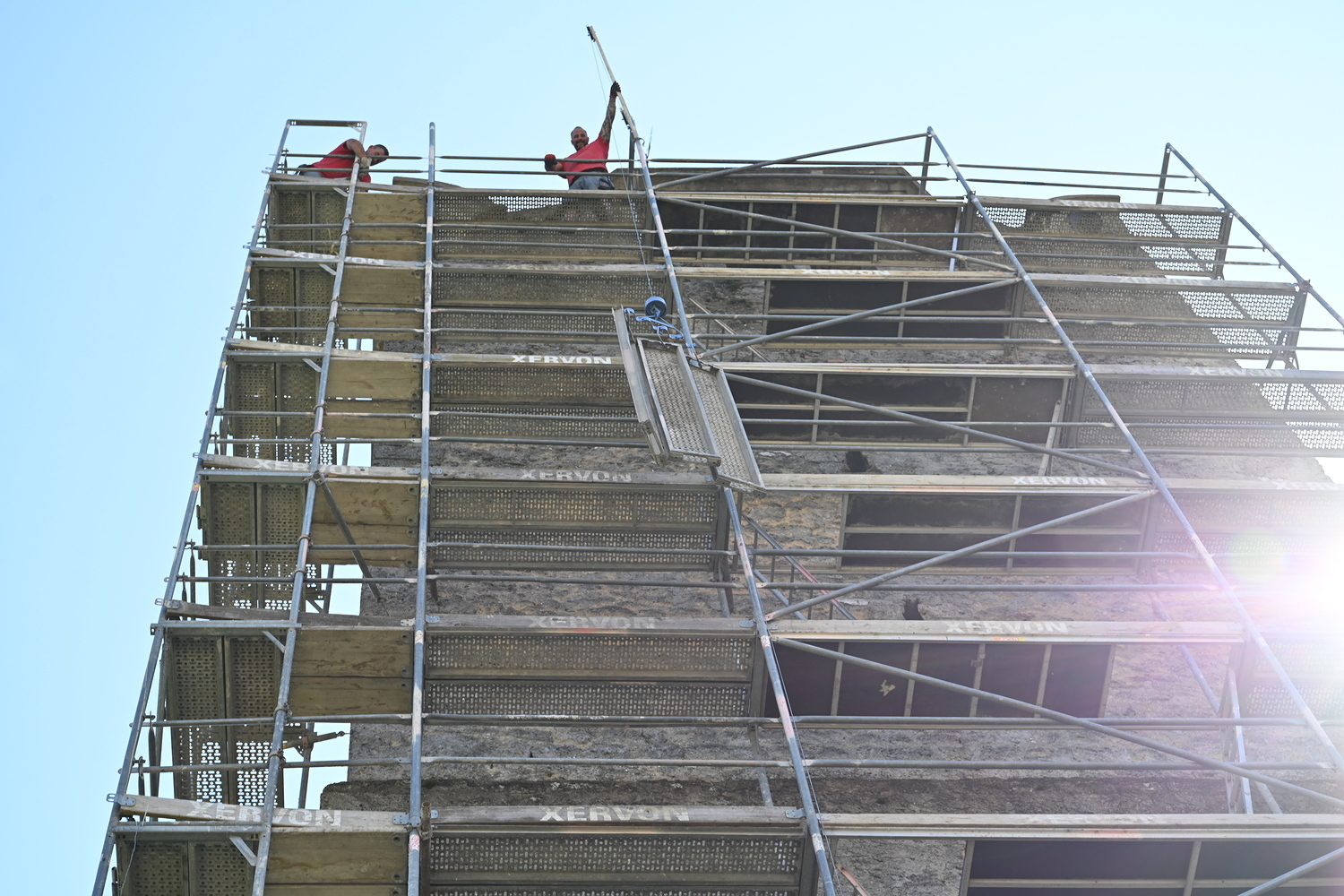 Renovierung des Kirchturms gestartet