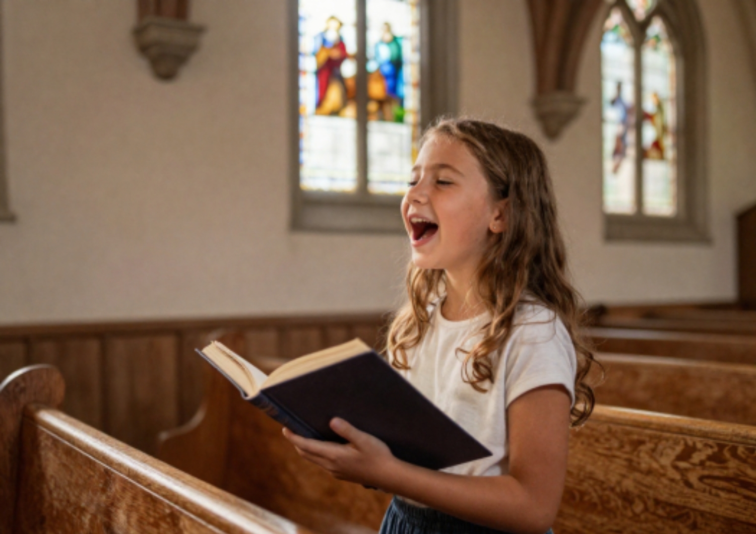 Kind beim Singen