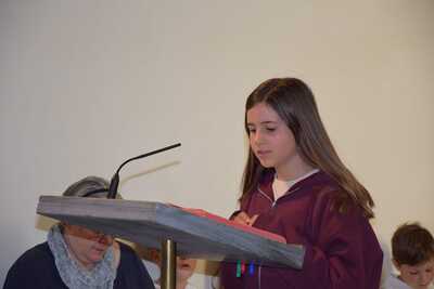 Begrüßung und Verabschiedung der Minis