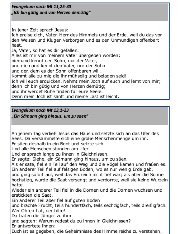 Wochenzettel Seite 2 / Pfarre Machstraße